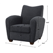Uttermost Teddy Slate Accent Chair