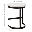 Uttermost Ivanna White Counter Stool