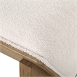 Uttermost Wedged Ivory Fabric Bench