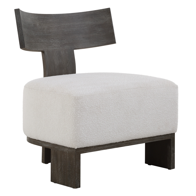 Uttermost Finlay Dark Walnut Accent Chair