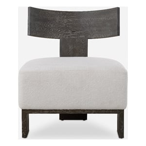 Uttermost Finlay Dark Walnut Accent Chair