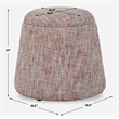 Uttermost Gumdrop Confetti Chenille Ottoman in Multi-Color