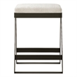 Uttermost Hover Iron Counter Stool in Black