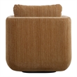 Uttermost Abound Chenille Upholstered Swivel Chair in Ginger