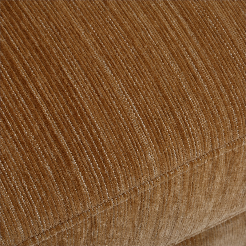Uttermost Abound Chenille Upholstered Swivel Chair in Ginger