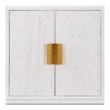 Uttermost Emma 2 Door White Cabinet