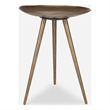 Uttermost Lily Pad Antique Brass Accent Table