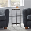 Uttermost Eternity Iron & Glass Accent Table in Gunmetal
