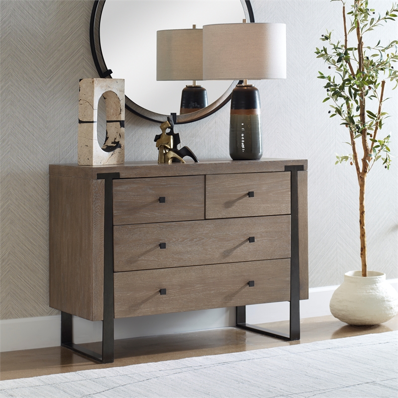 Uttermost Gabriel Light Oak Accent Chest