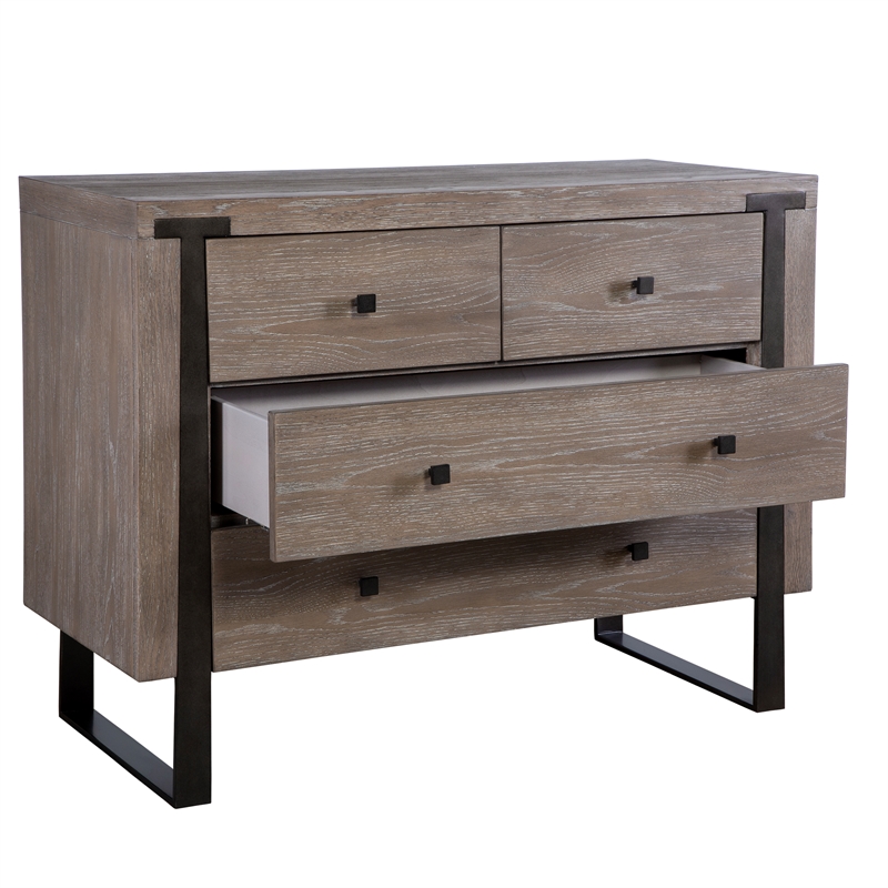 Uttermost Gabriel Light Oak Accent Chest