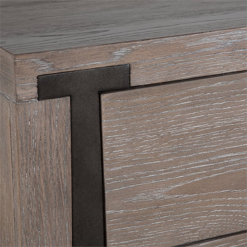 Uttermost Gabriel Light Oak Accent Chest