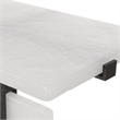 Uttermost Elements Bubble Glass Accent Table in White