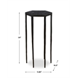 Uttermost Aviary Hexagonal Accent Table in Black
