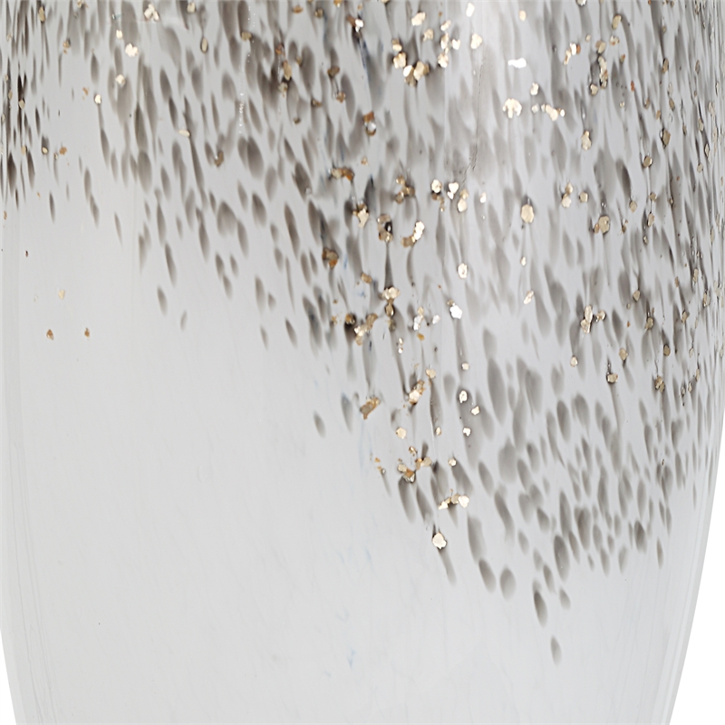 Uttermost Quinn White & Silver Table Lamp
