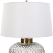 Uttermost Estelle Glass Table Lamp in White