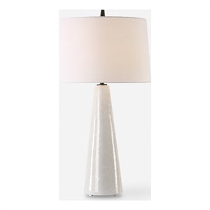 Uttermost Loire Ivory Glaze Table Lamp
