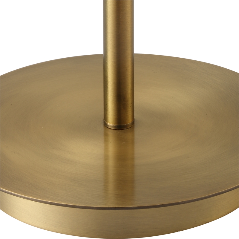 Uttermost Quite The Buzz Floor Lamp in Antique Brass