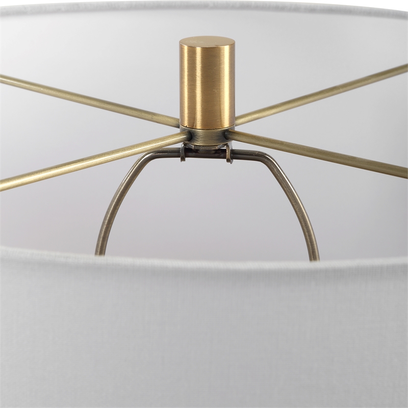 Uttermost Moher Glossy Blue Table Lamp