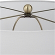Uttermost Graphite Ribbed Table Lamp in Charcoal