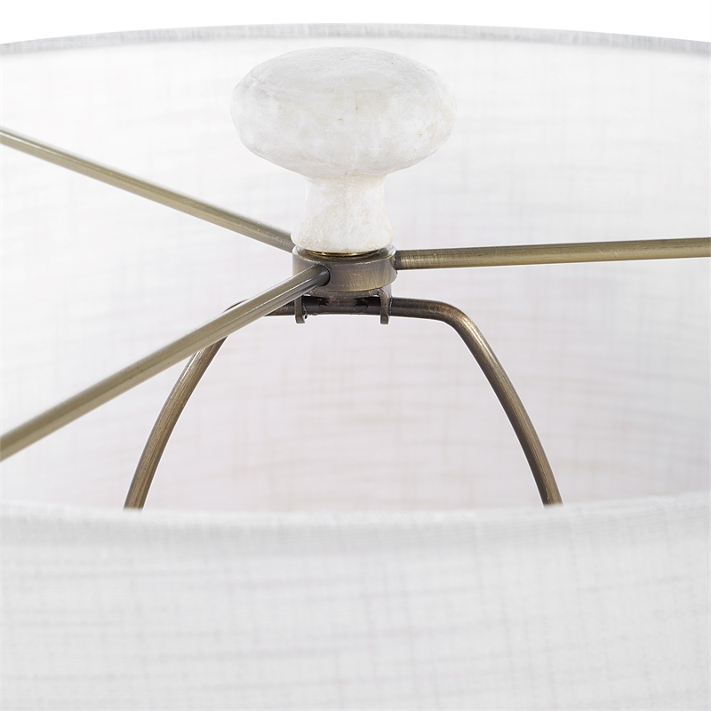 Uttermost Sonata Textured White Table Lamp