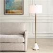 Uttermost Curran Tapered Metal Floor Lamp in Brass