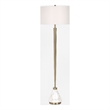 Uttermost Curran Tapered Metal Floor Lamp in Brass