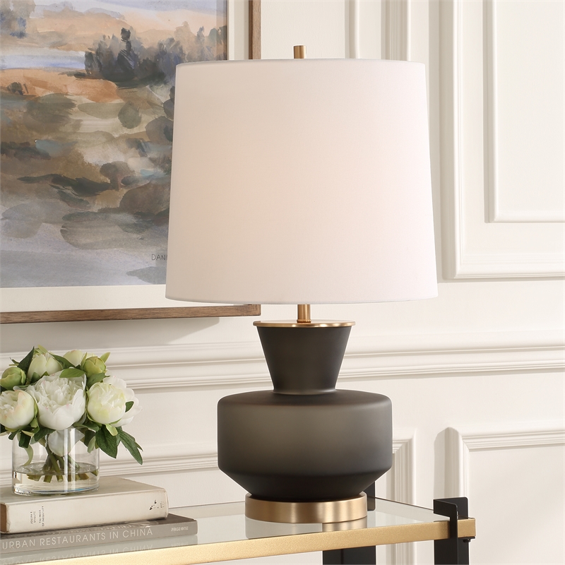Uttermost Trentino Black Table Lamp
