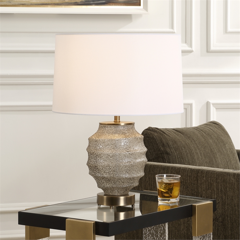Uttermost Acosta Ribbed Table Lamp in Multi-Color