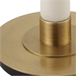 Uttermost Faro White Marble Floor Lamp