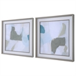 Uttermost Mist Shapes Framed Prints in Multi-Color (Set of 2)