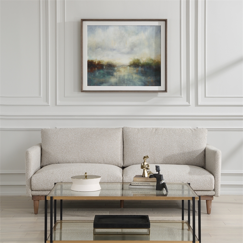 Uttermost Blue Reverie Framed Abstract Lake Print