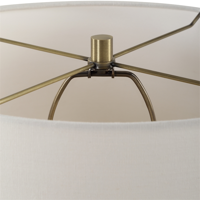 Uttermost Cortado Travertine Table Lamp in Brown