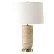 Uttermost Aubrey Travertine Table Lamp in Brown