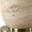 Uttermost Aubrey Travertine Table Lamp in Brown