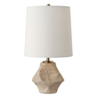 Uttermost Indent Travertine Accent Lamp in Brown