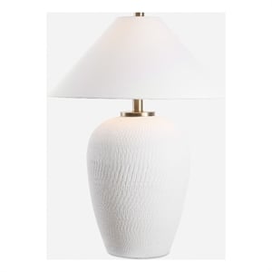 Uttermost Merriton Matt White Table Lamp