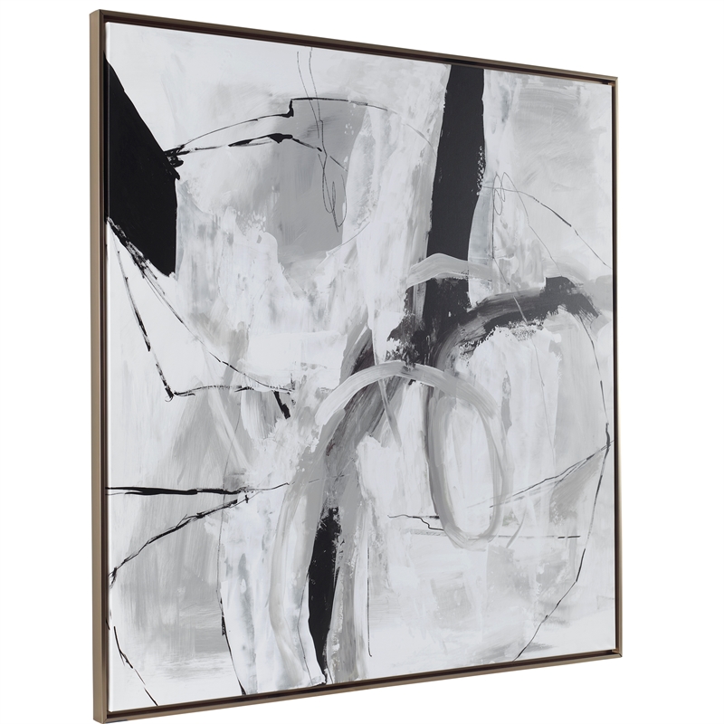 Uttermost Looping Eternity Framed Abstract Art in Multi-Color