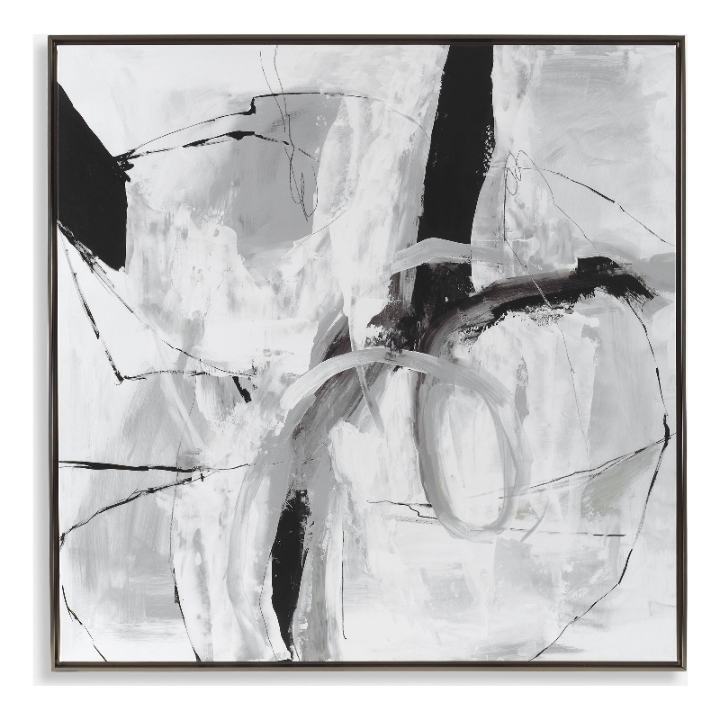 Uttermost Looping Eternity Framed Abstract Art in Multi-Color