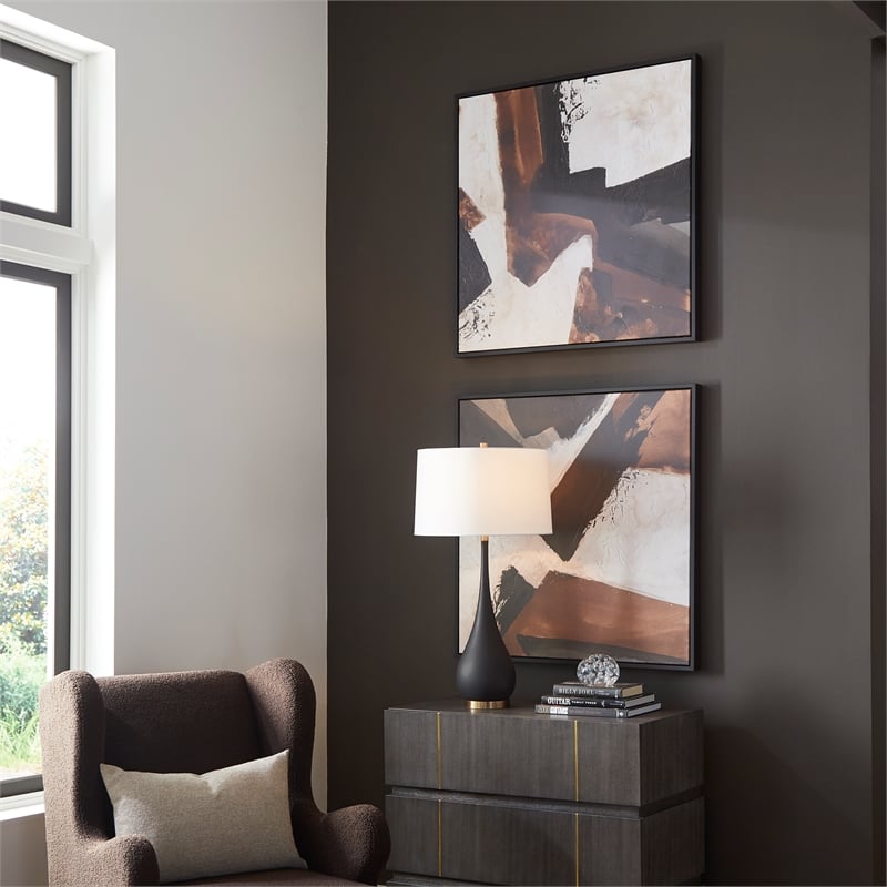 Uttermost Tactile Inspiration Framed Abstract Art in Multi-Color (Set of 2)