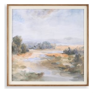 Uttermost River Afternoon Landscape Print in Multi-Color
