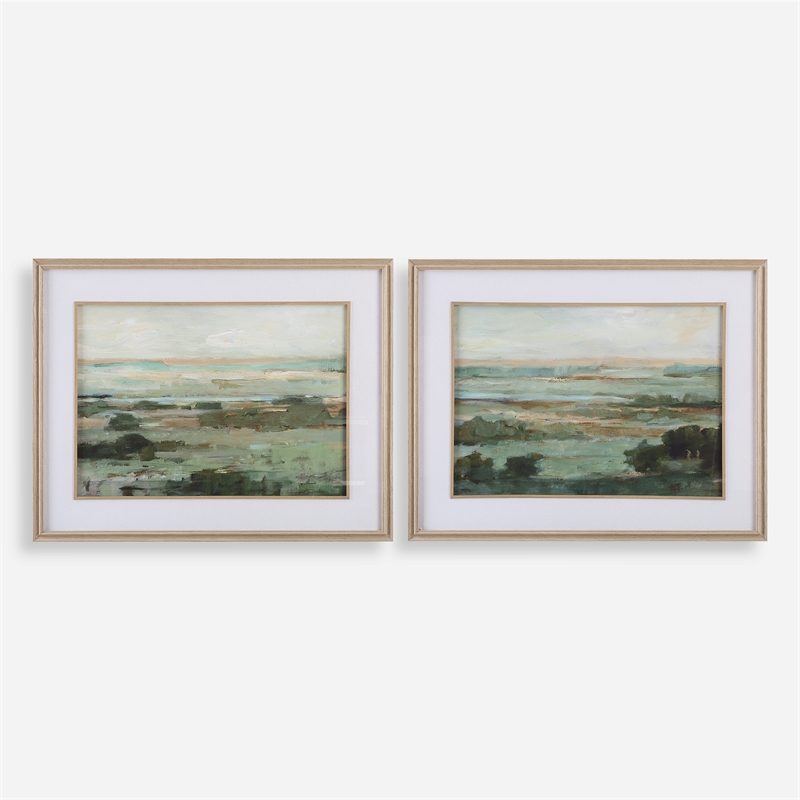 Uttermost Warm Valley Framed Prints in Multi-Color (Set of 2)