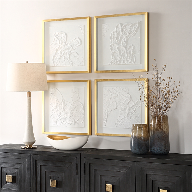 Uttermost Fourfold Framed Prints in Multi-Color (Set of 4)