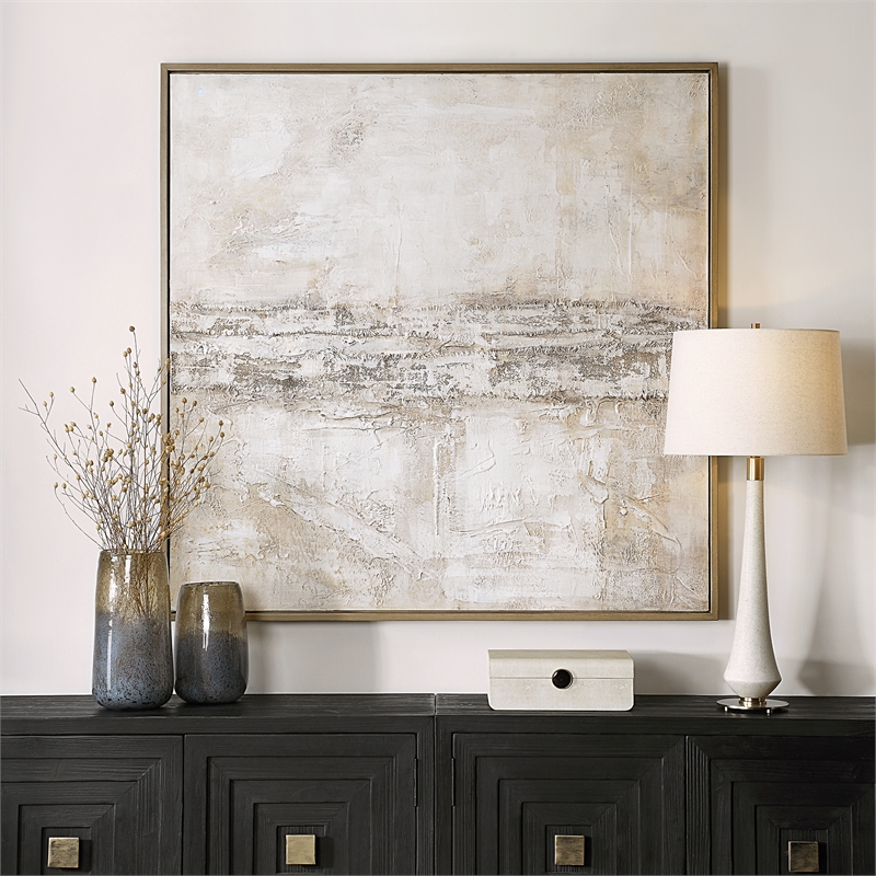 Uttermost Desert Oasis Abstract Canvas Art in Multi-Color