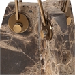 Uttermost Levitate Marble Accent Table in Brown