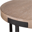 Uttermost Palisade Natural Round Side Table in Oak