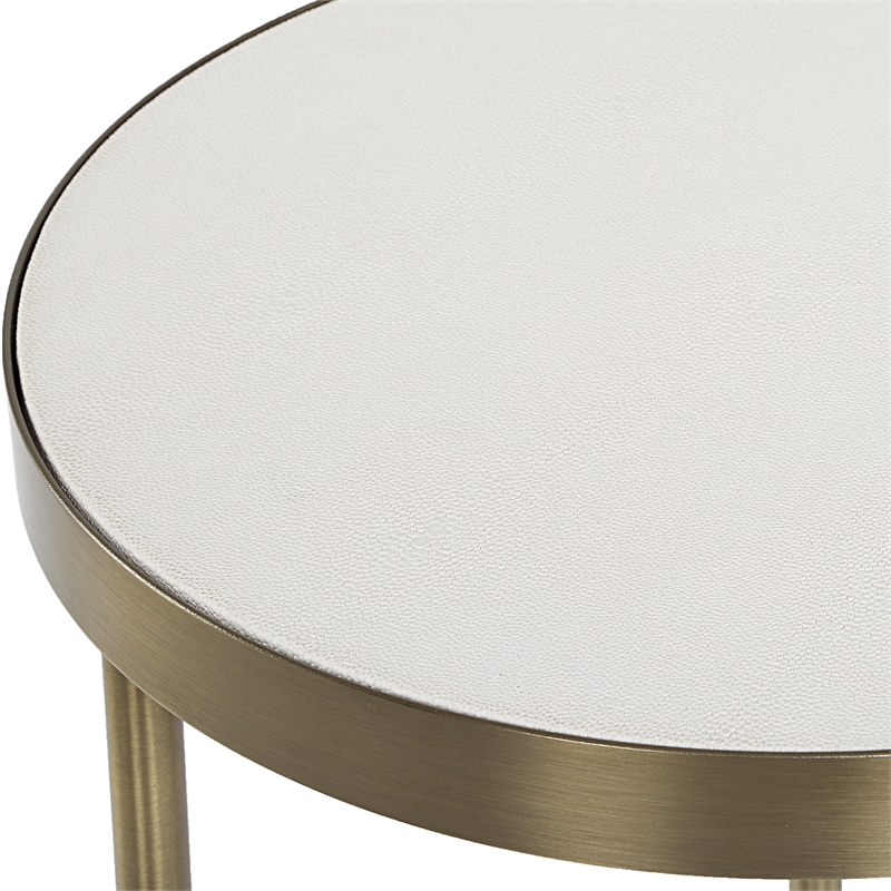 Uttermost Aragon White Nesting Tables Set of 2