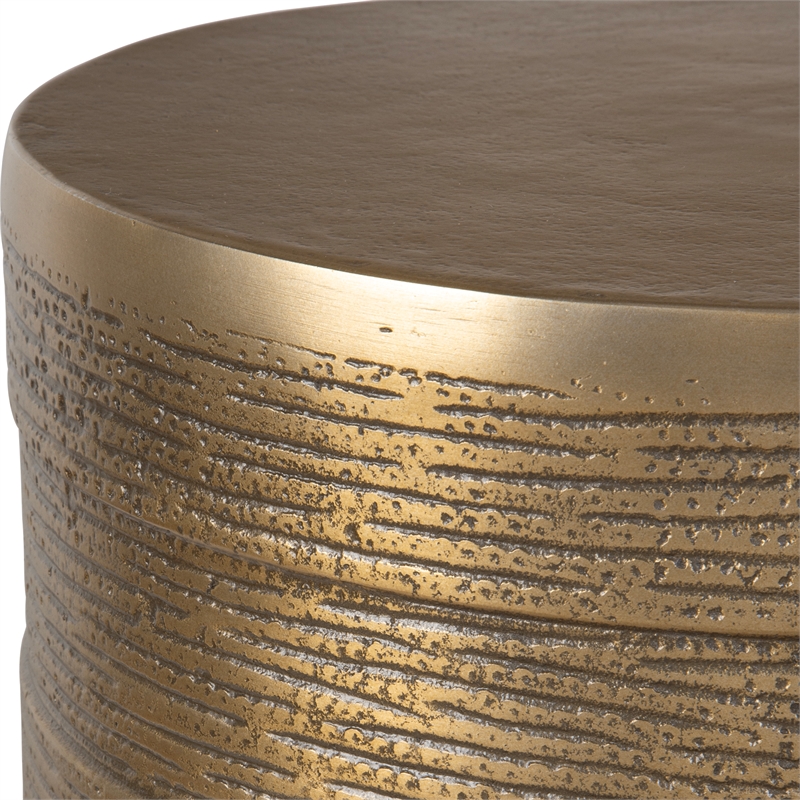 Uttermost Odin Antique Brass Accent Table