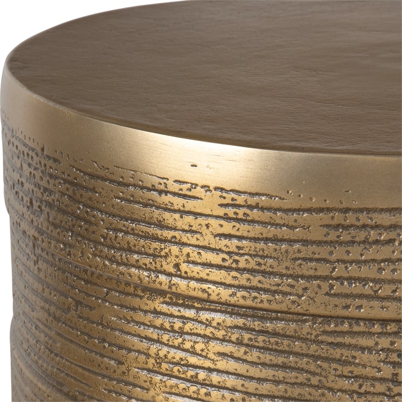 Uttermost Odin Antique Brass Accent Table