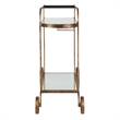 Uttermost Carrinho Antique Brass Bar Cart