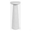 Uttermost Lirra White Marble Drink Table